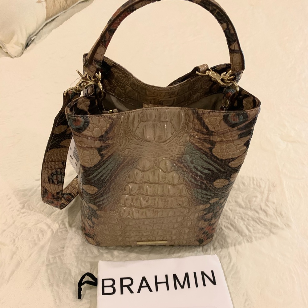 Brahmin Gem Lacewing bucket bag